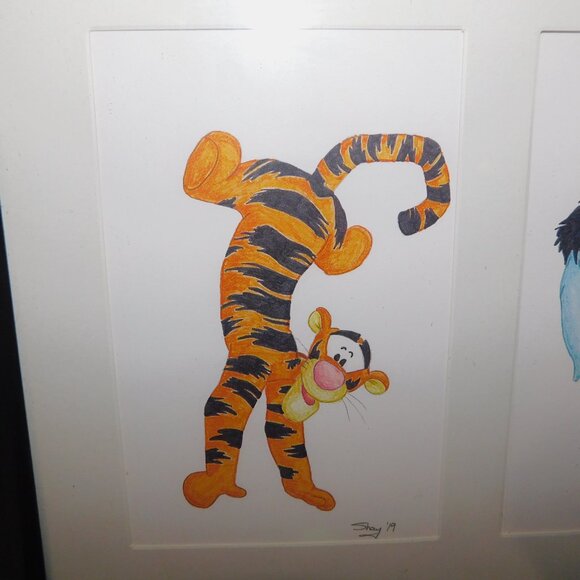 Winnie the Pooh Piglet Tigger Eeyore Framed Prints - Picture 2 of 7